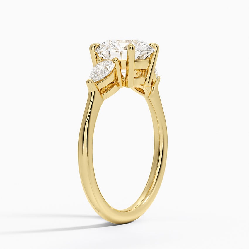 Opera Three Stone Diamond Engagement Ring