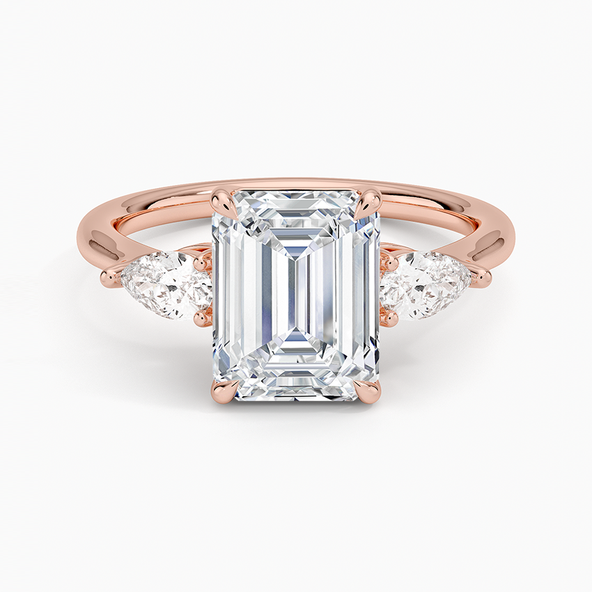 Opera Three Stone Diamond Engagement Ring