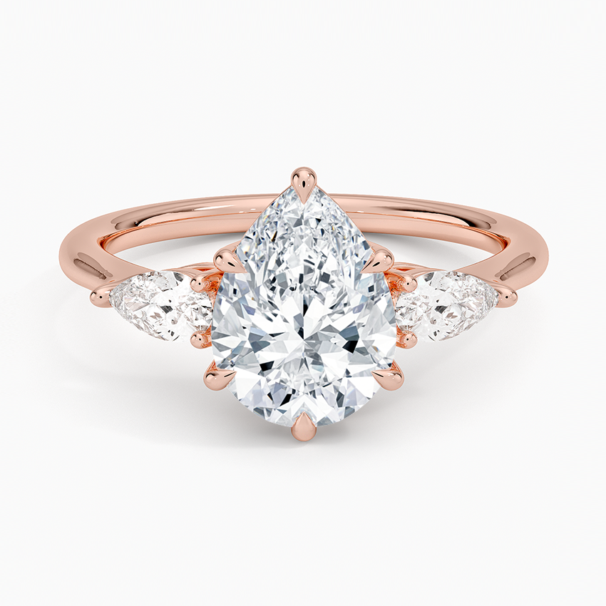 Opera Three Stone Diamond Engagement Ring