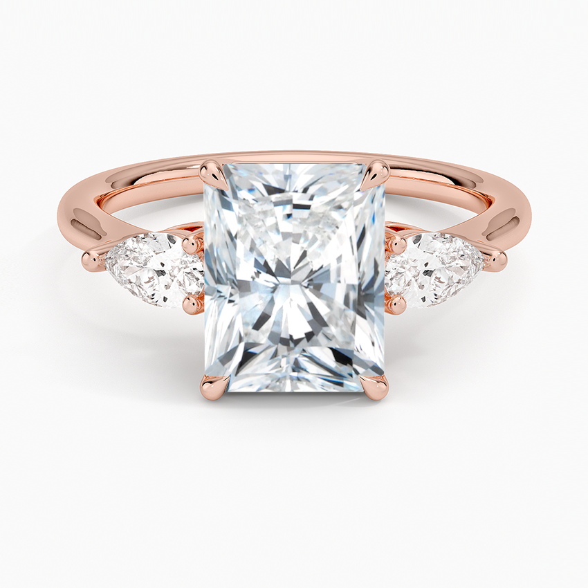 Opera Three Stone Diamond Engagement Ring