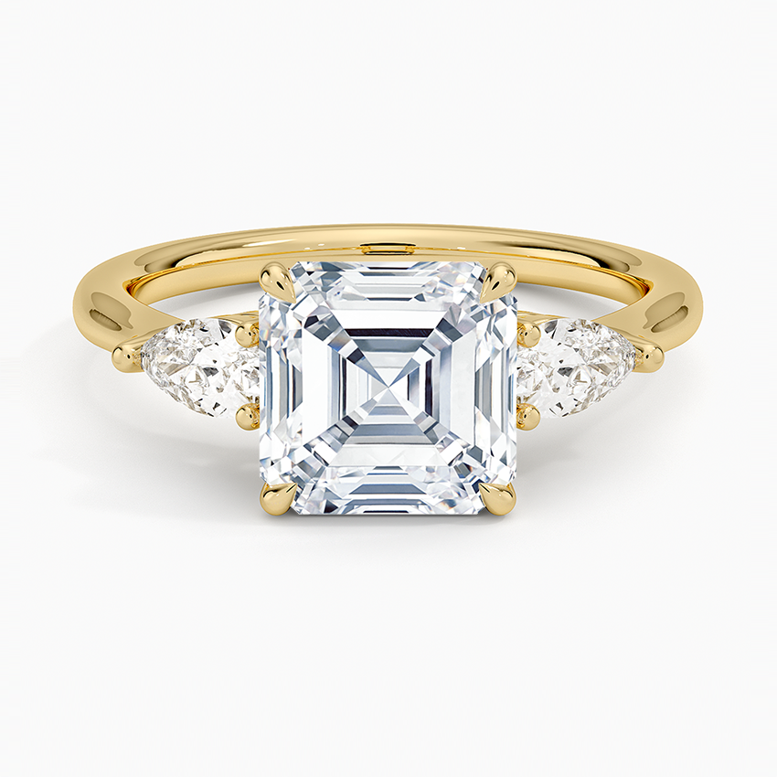 Opera Three Stone Diamond Engagement Ring