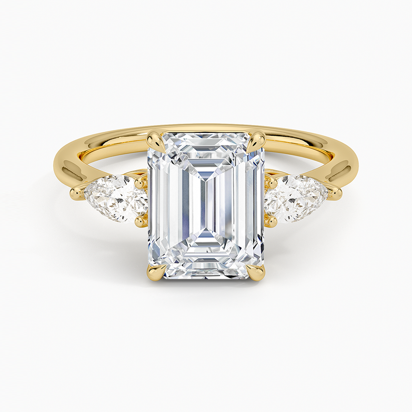 Opera Three Stone Diamond Engagement Ring