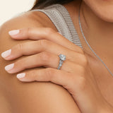 Aberdeen Celtic Diamond Engagement Ring in white gold