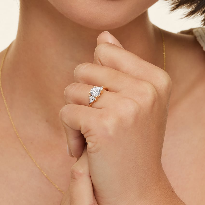 Edie Art Deco Diamond Engagement Ring