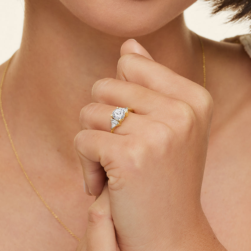 Edie Art Deco Diamond Engagement Ring