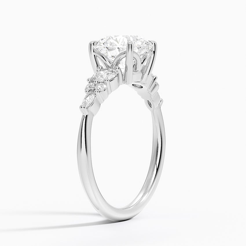 Nadia Three Stone Diamond Engagement Ring