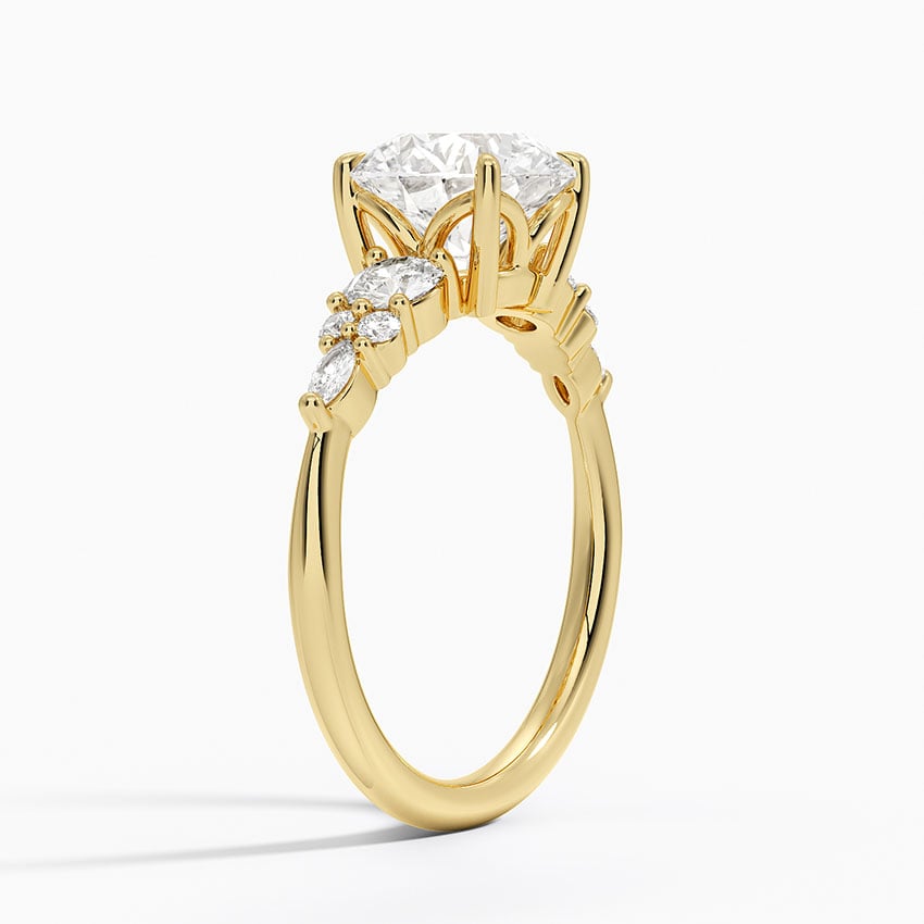 Nadia Three Stone Diamond Engagement Ring