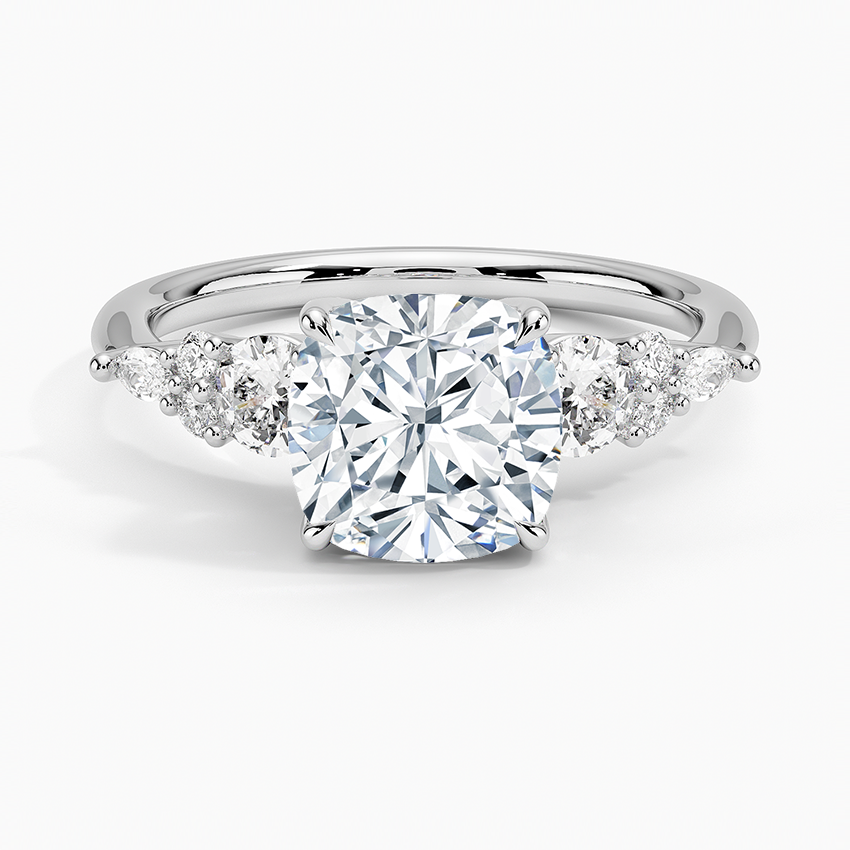 Nadia Three Stone Diamond Engagement Ring