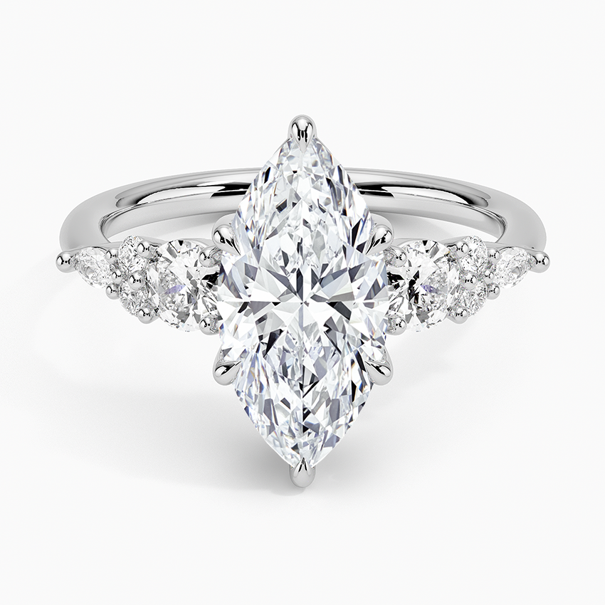 Nadia Three Stone Diamond Engagement Ring