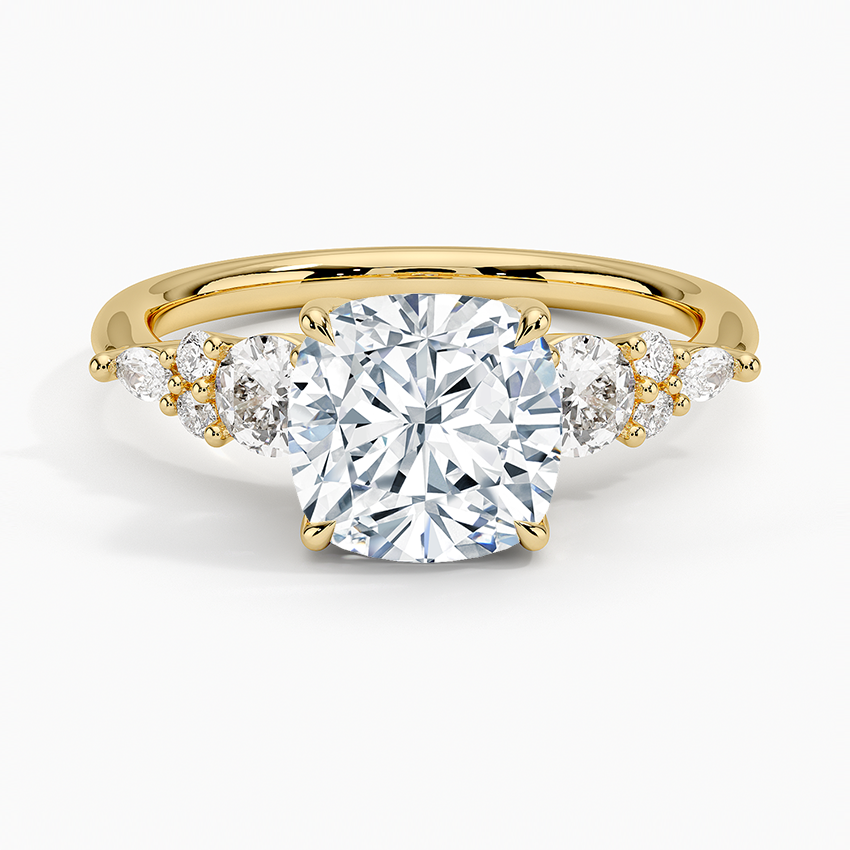 Nadia Three Stone Diamond Engagement Ring