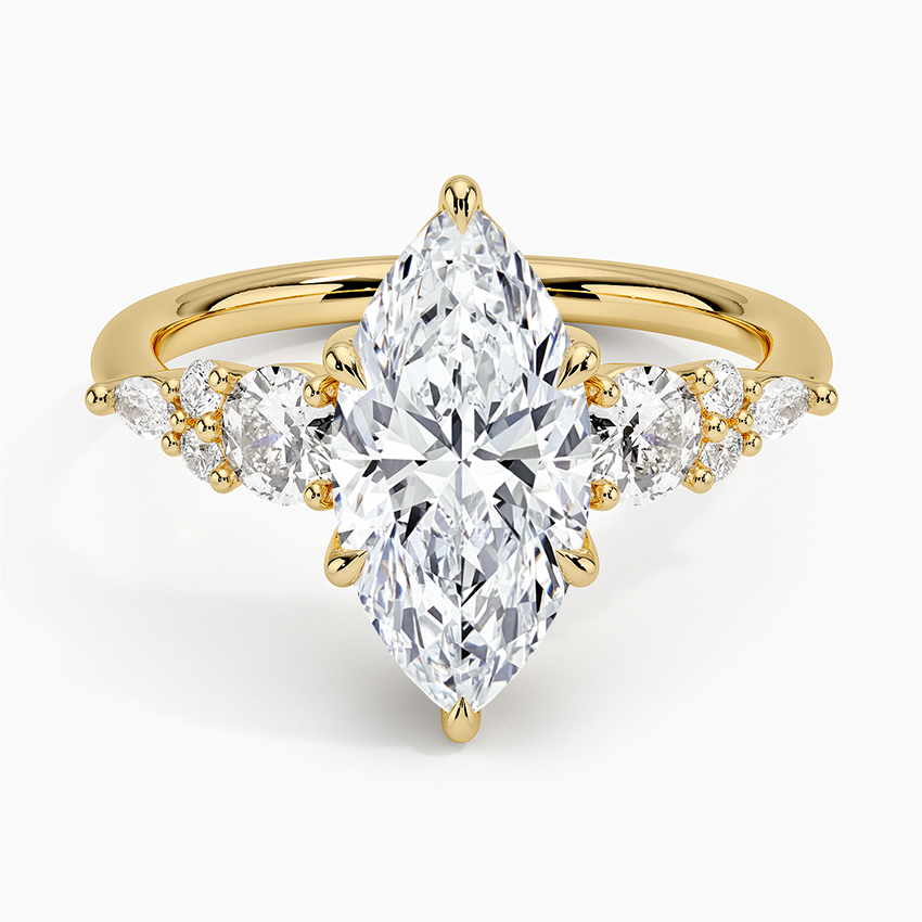 Nadia Three Stone Diamond Engagement Ring