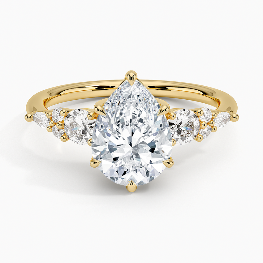 Nadia Three Stone Diamond Engagement Ring
