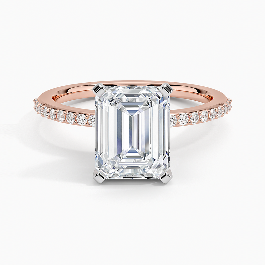 Delicate Shared Prong Diamond Engagement Ring