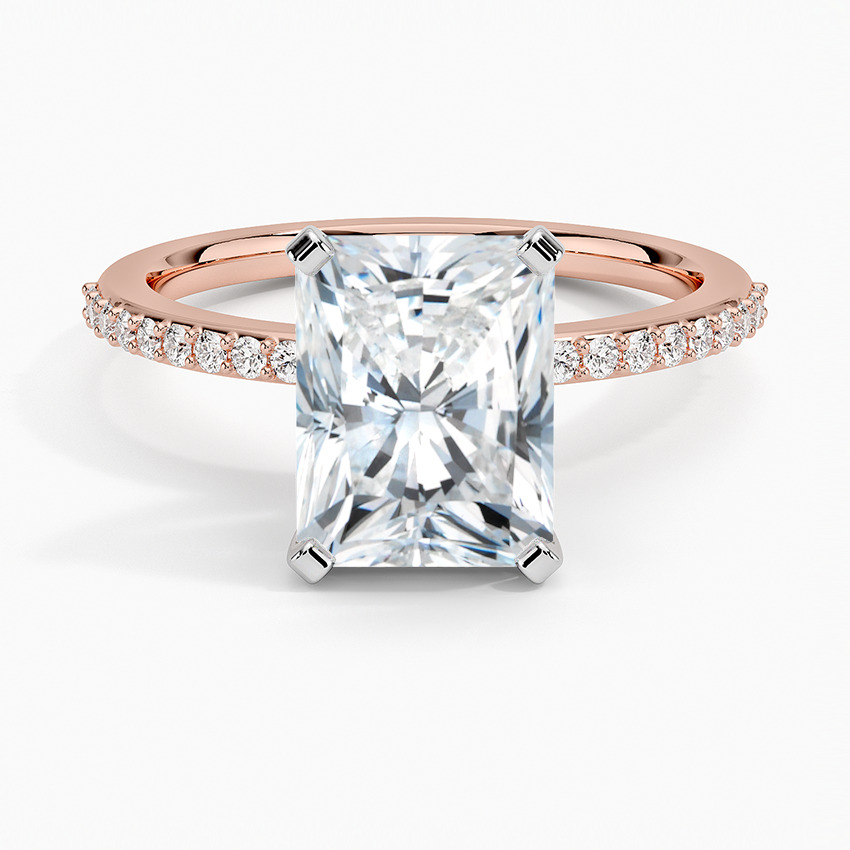 Delicate Shared Prong Diamond Engagement Ring