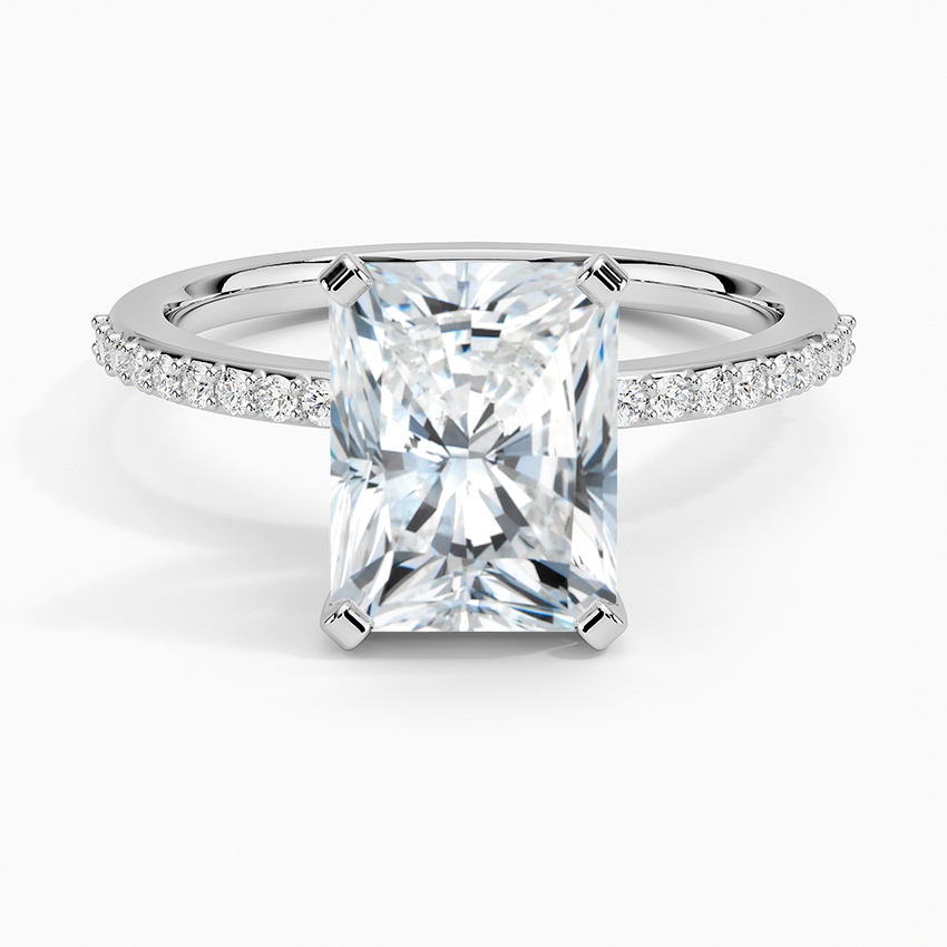 Delicate Shared Prong Diamond Engagement Ring
