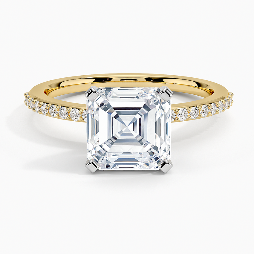 Delicate Shared Prong Diamond Engagement Ring