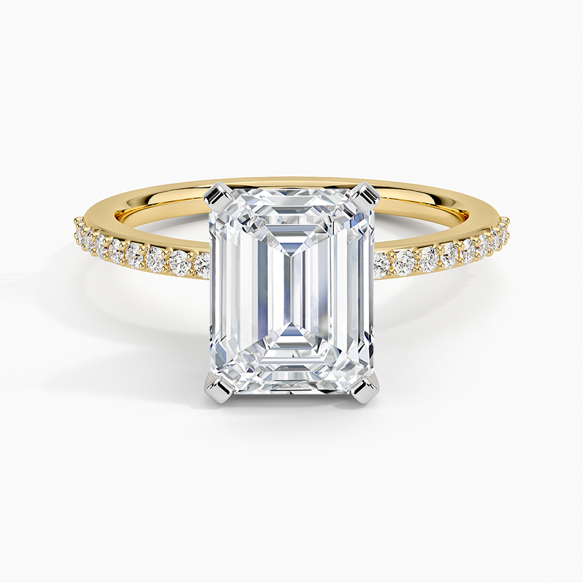 Delicate Shared Prong Diamond Engagement Ring