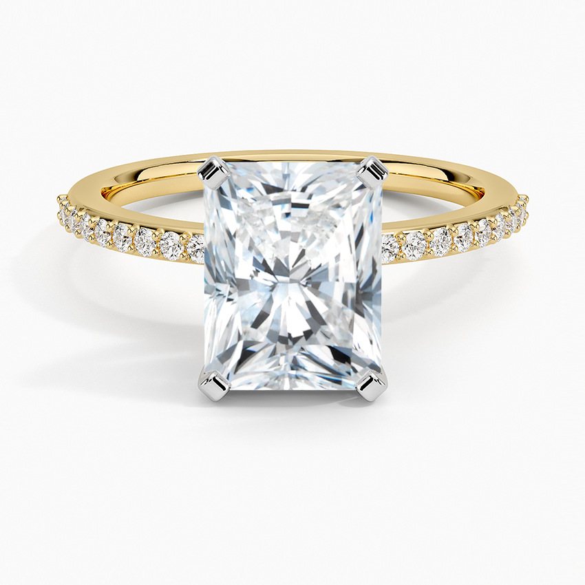 Delicate Shared Prong Diamond Engagement Ring