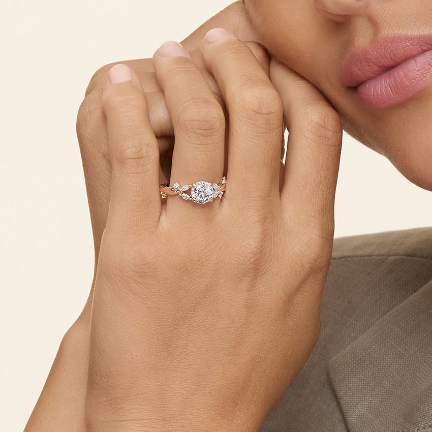 Azalea Twist Diamond Engagement Ring