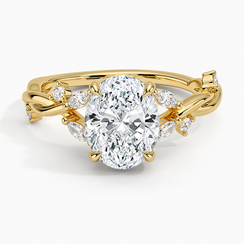 Azalea Twist Diamond Engagement Ring