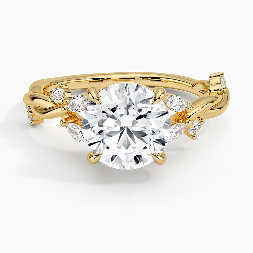 Azalea Twist Diamond Engagement Ring