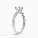 Versailles Hidden Halo Diamond Engagement Ring