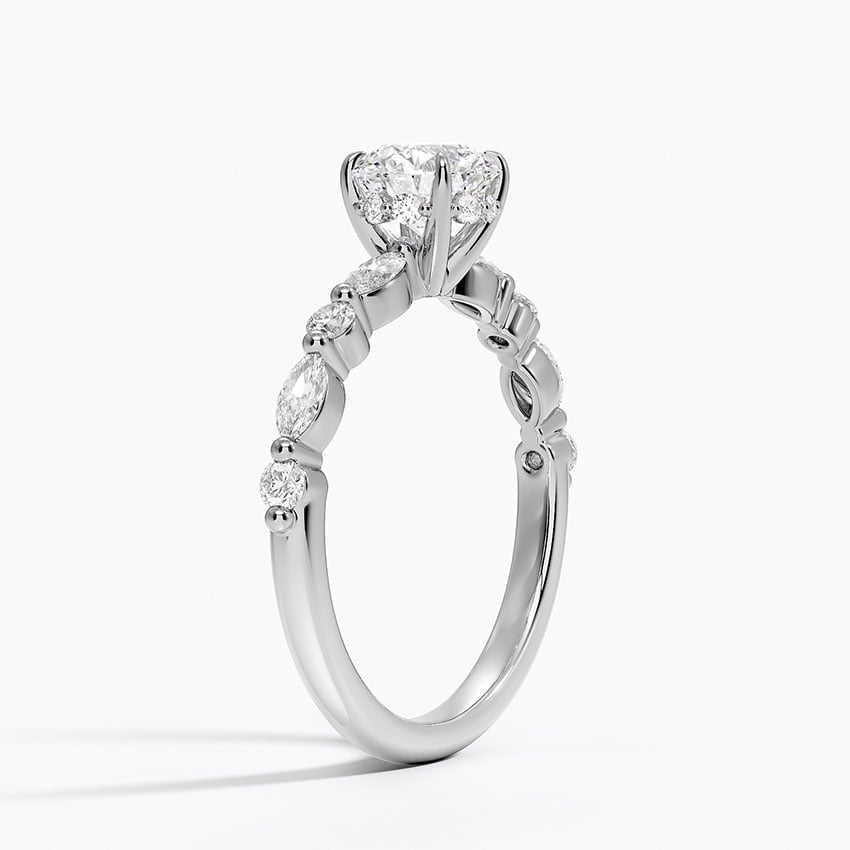 Versailles Hidden Halo Diamond Engagement Ring