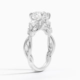 Secret Garden Three Stone Diamond Engagement Ring