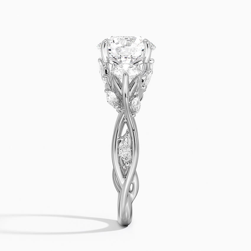 Secret Garden Three Stone Diamond Engagement Ring