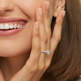 Gala Diamond Engagement Ring in white gold