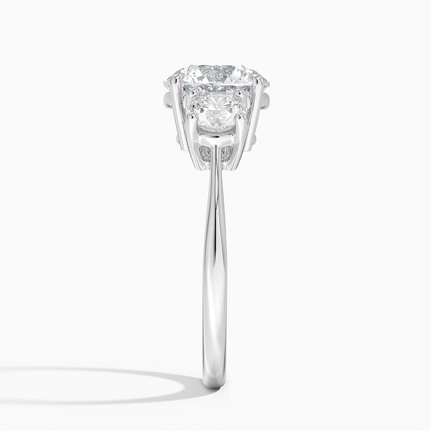 Luxe Selene Three Stone Diamond Engagement Ring