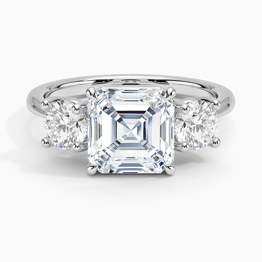 Luxe Selene Three Stone Diamond Engagement Ring