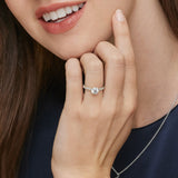 Sienna Three-Quarter Coverage Diamond Engagement Ring in yellow gold