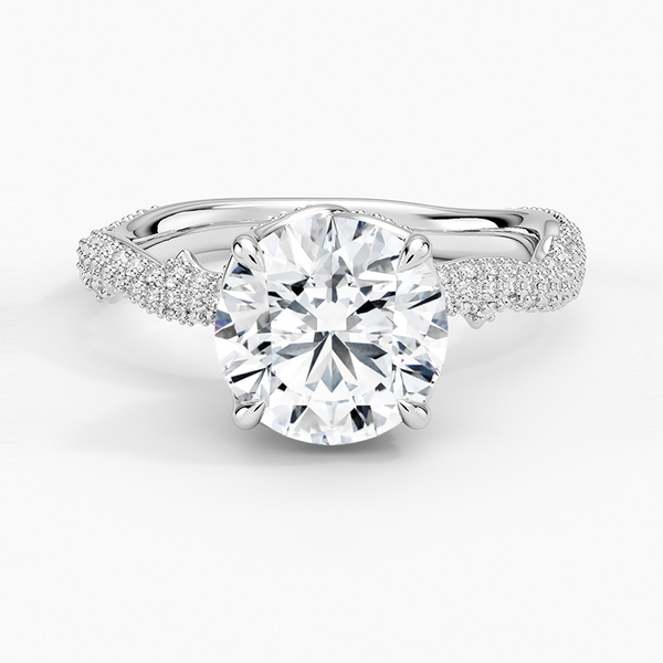 Rose Thorn Diamond Engagement Ring