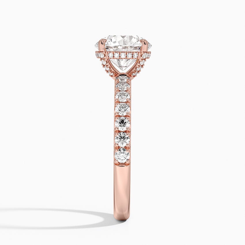Olympia Half Coverage Diamond Engagement Ring