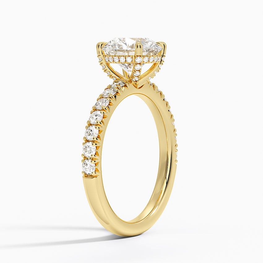 Olympia Half Coverage Diamond Engagement Ring