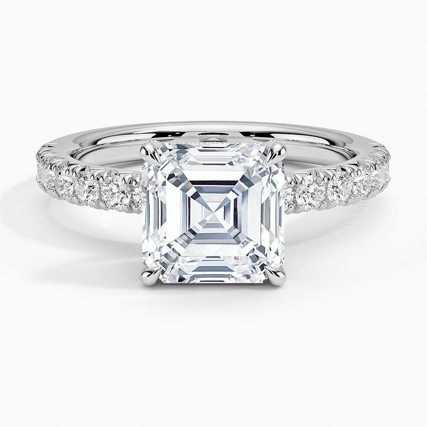 Olympia Half Coverage Diamond Engagement Ring