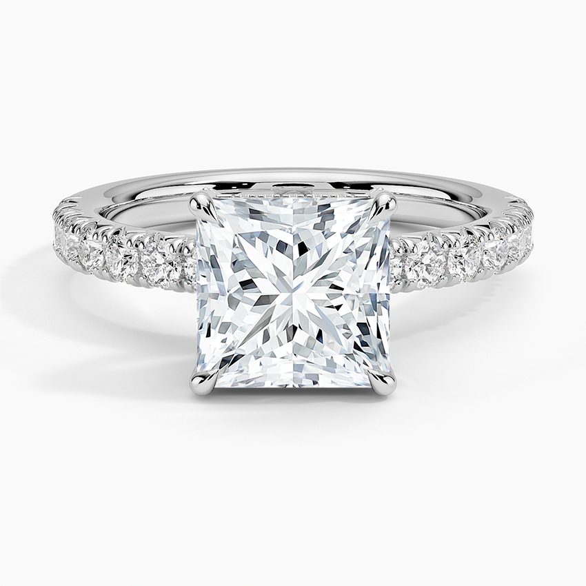 Olympia Half Coverage Diamond Engagement Ring
