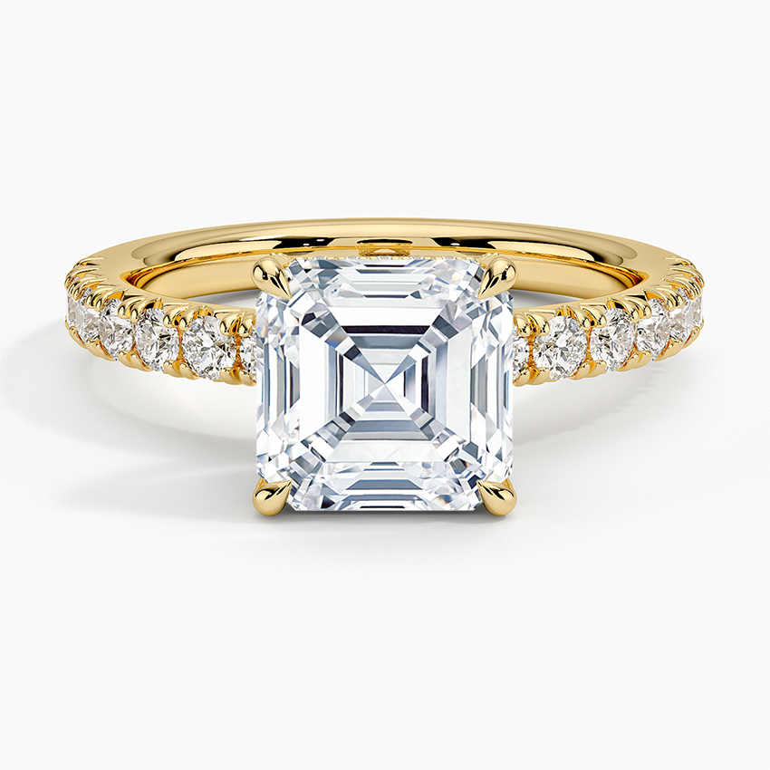 Olympia Half Coverage Diamond Engagement Ring