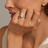 Versailles Half-Coverage Diamond Engagement Ring — image 4