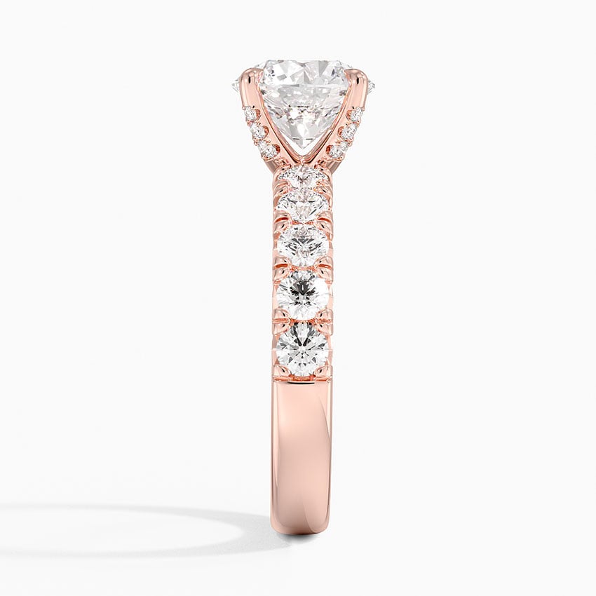 Ellora Half Coverage Diamond Engagement Ring