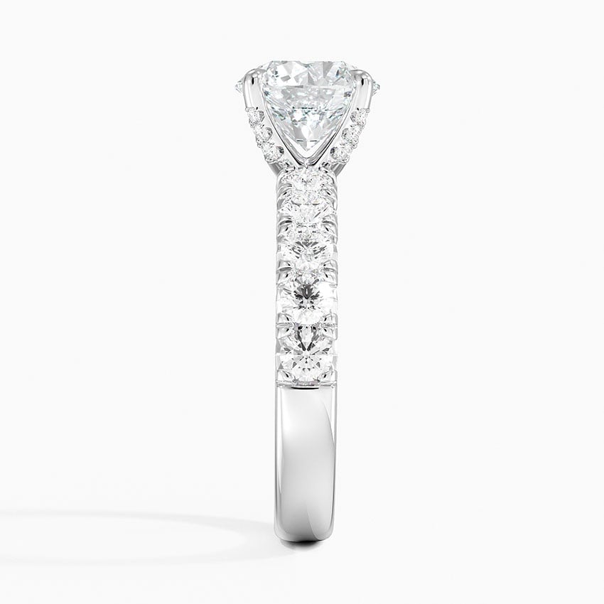 Ellora Half Coverage Diamond Engagement Ring