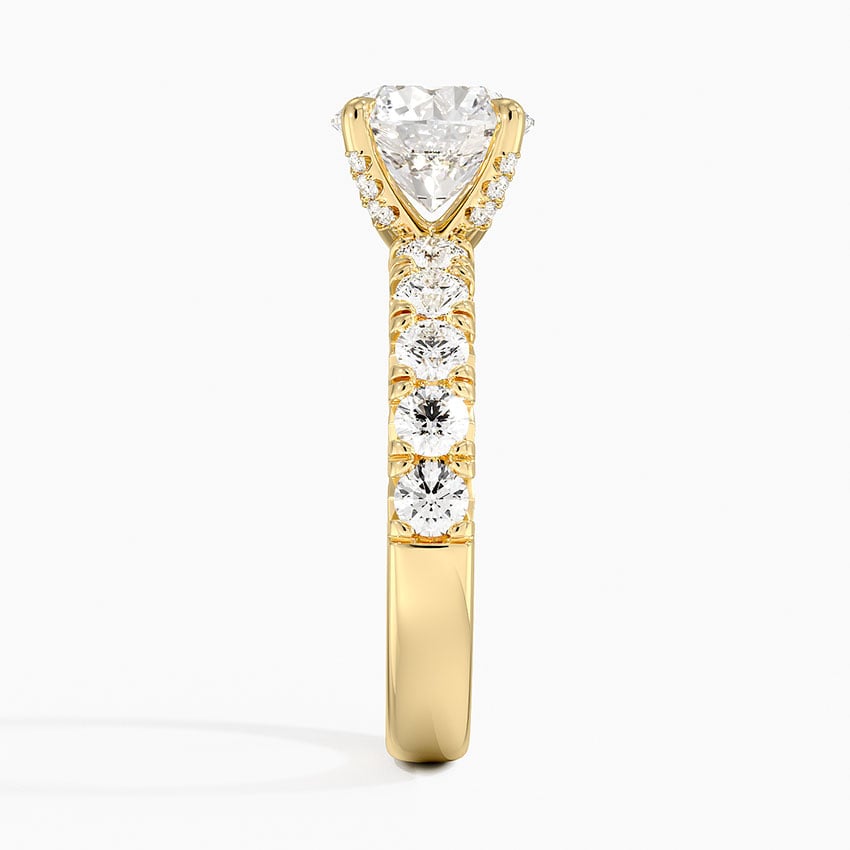 Ellora Half Coverage Diamond Engagement Ring