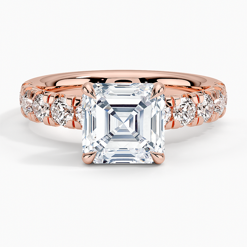 Ellora Half Coverage Diamond Engagement Ring