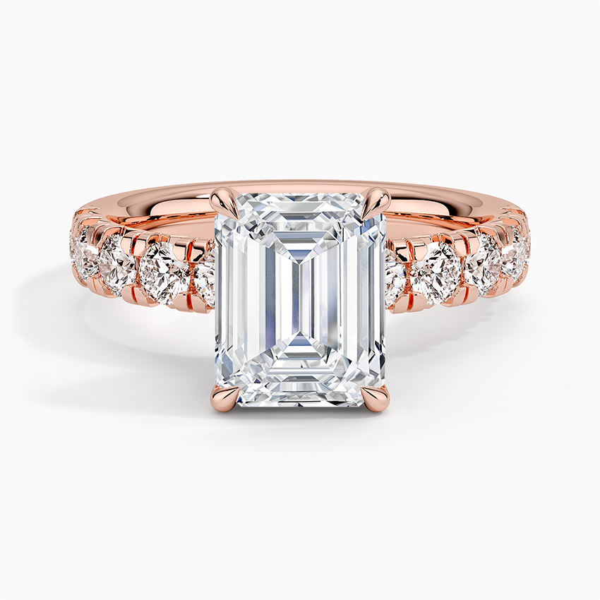 Ellora Half Coverage Diamond Engagement Ring