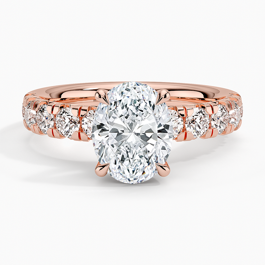 Ellora Half Coverage Diamond Engagement Ring