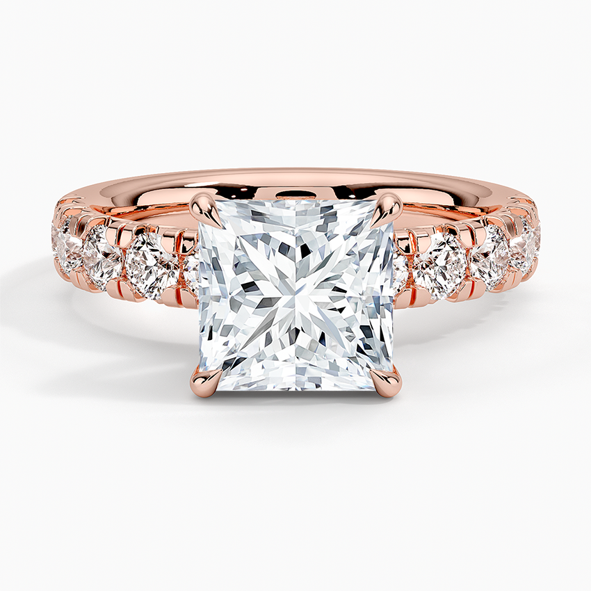 Ellora Half Coverage Diamond Engagement Ring