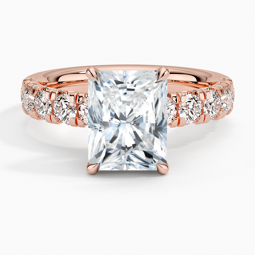 Ellora Half Coverage Diamond Engagement Ring