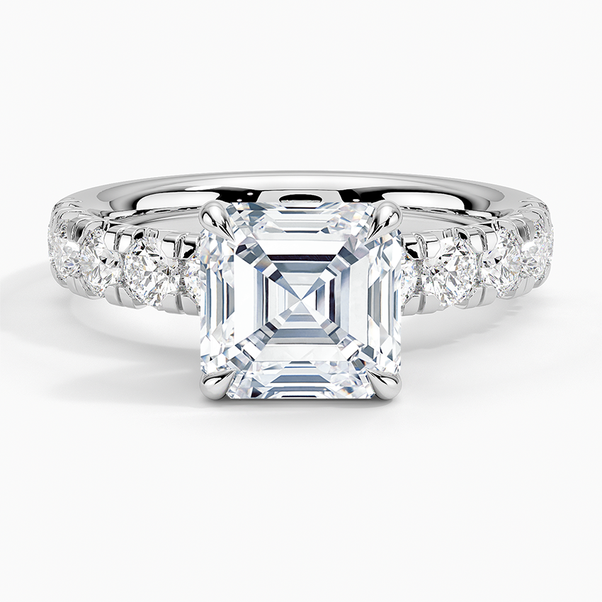 Ellora Half Coverage Diamond Engagement Ring