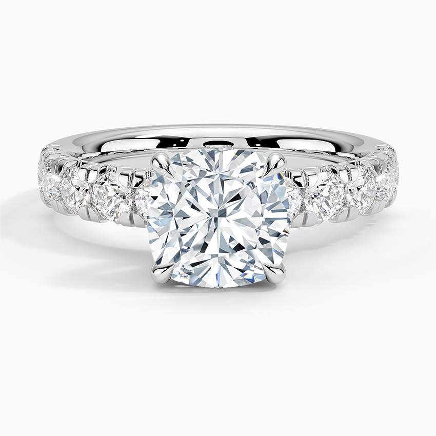 Ellora Half Coverage Diamond Engagement Ring